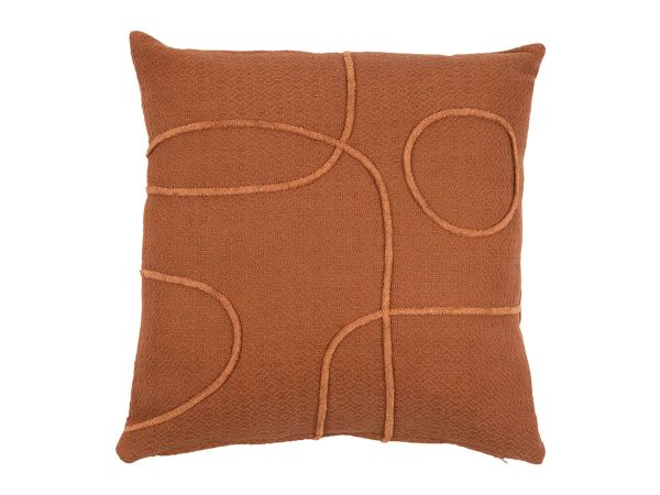 Coussin Arty terracotta 45x45 